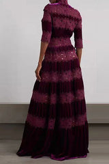 Lissa Silk Velvet Gown