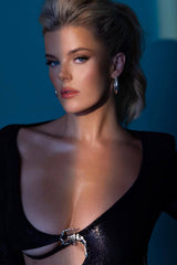 Cut Out Backless Gown