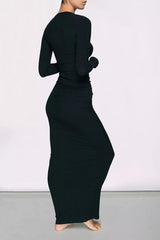 Soft Lounge Ruched Long Skirt