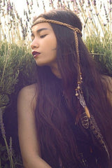 Handmade Bohemian Feather Headband