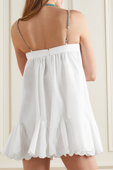 inostorâ„?Crystal Trimmed Scallop Mini Dress