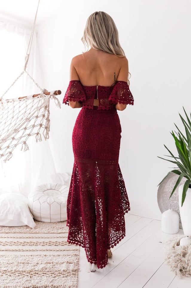 Two Piece Fishtail Lace Dress