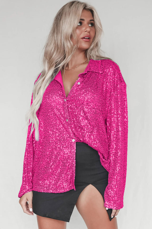 Attention Seeker Sequin Top