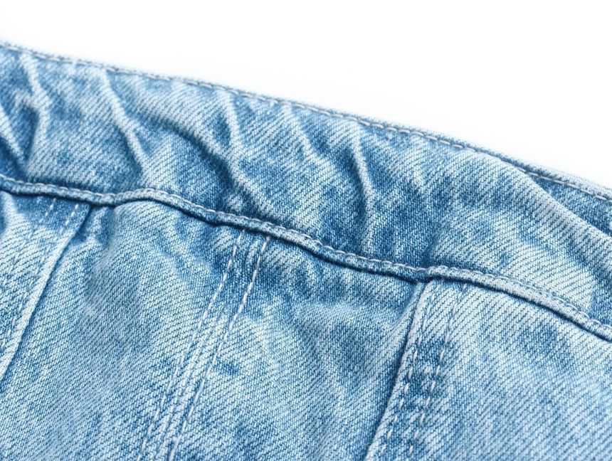 Blue Denim Strapless Tube Dress
