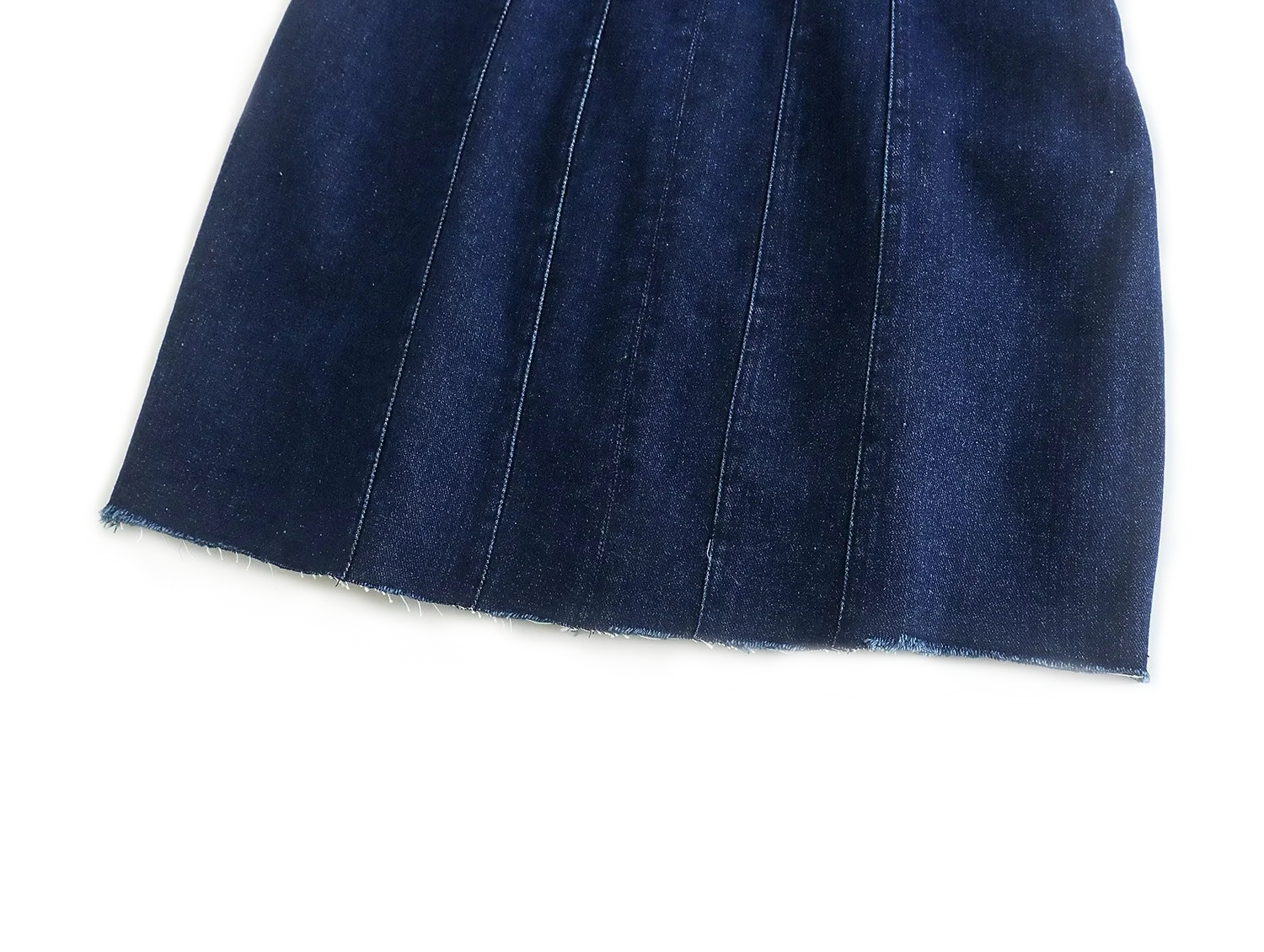 Blue Denim Strapless Tube Dress