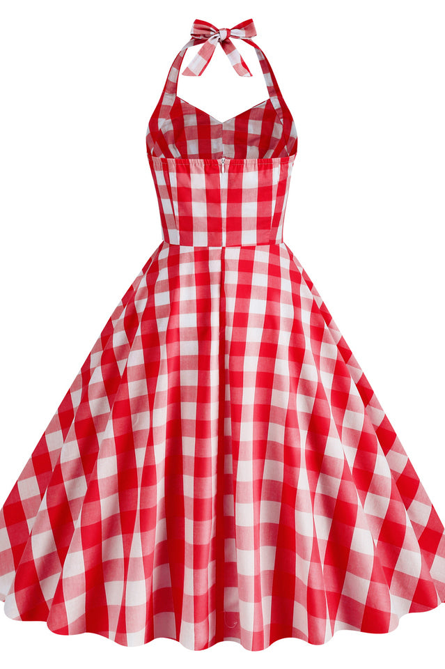 Barbie Movie Margot Pink Plaid Check Dress