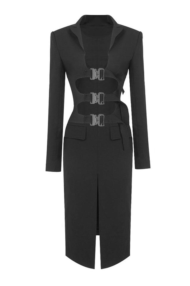 Buckle Detail Top + Skirt Set