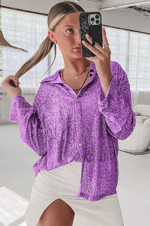 Attention Seeker Sequin Top