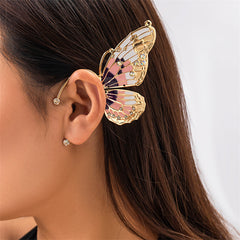 Casual Butterfly Patchwork Rhinestone Earrings