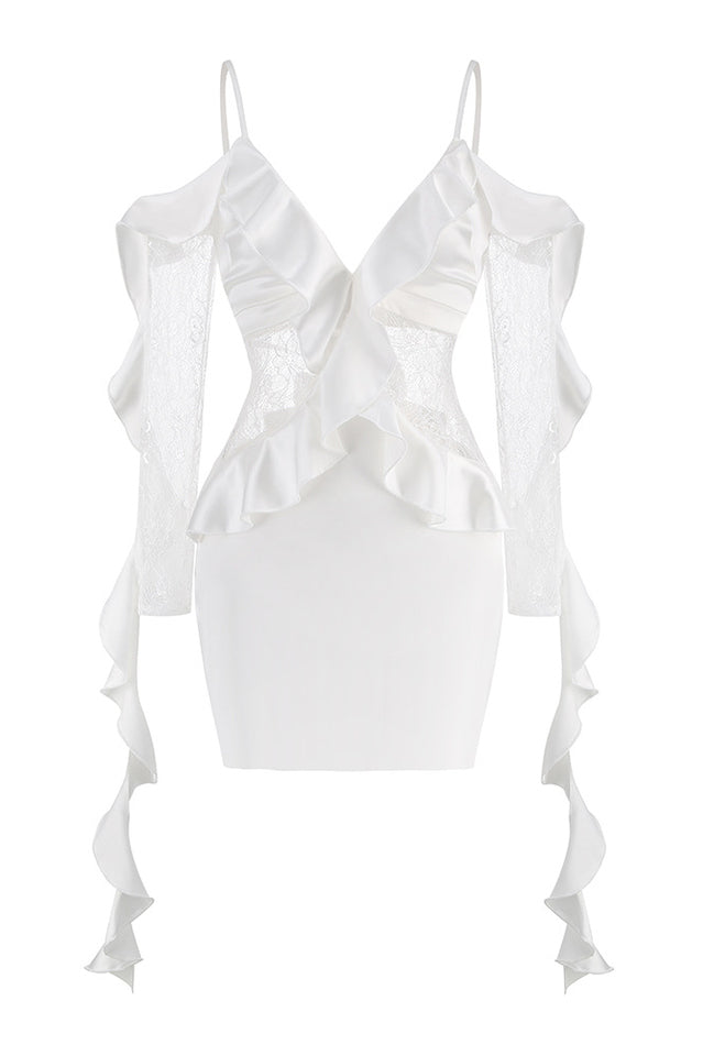 David Koma Ruffle Mini Dress