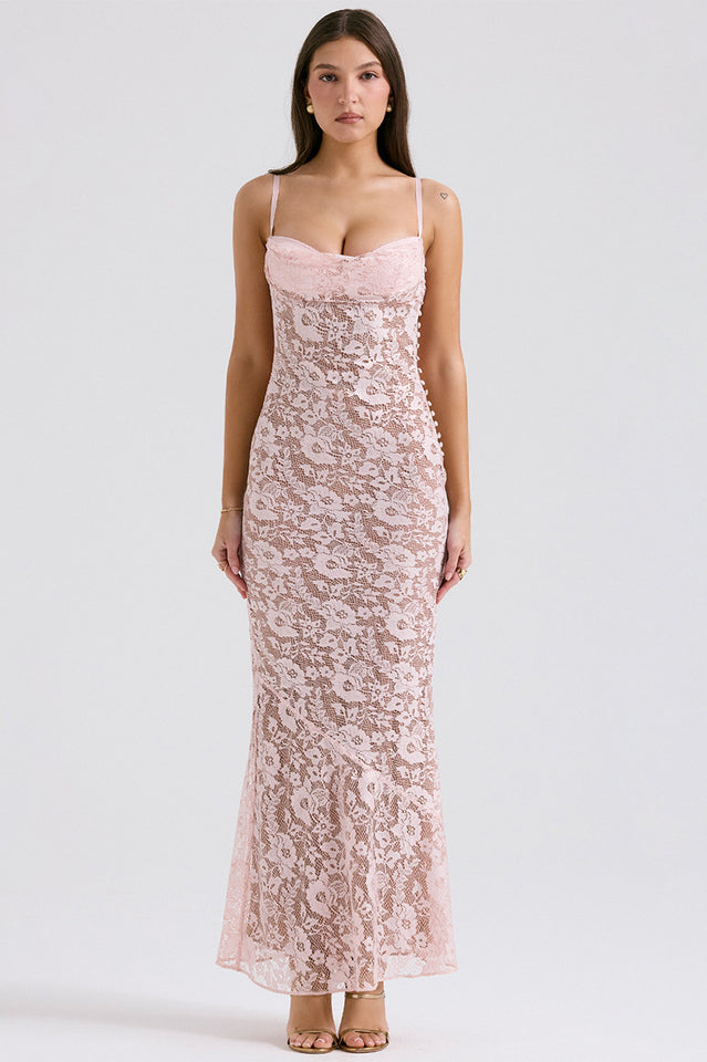 Azzurra Rose Lace Dress