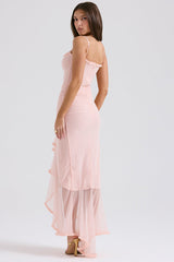 Gabriella Light Peach Ruffle Dress
