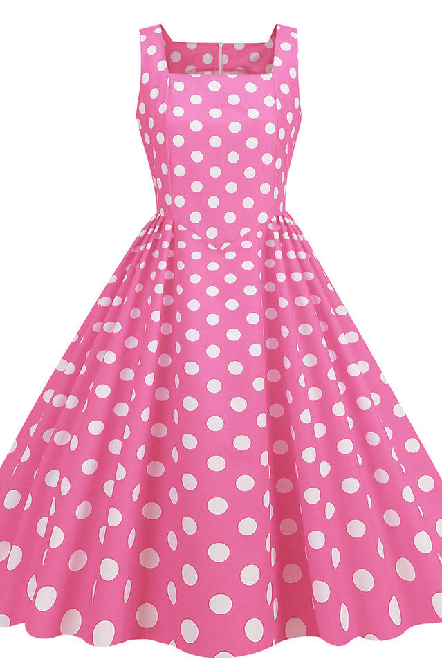 Barbie Movie Margot Pink Plaid Check Dress