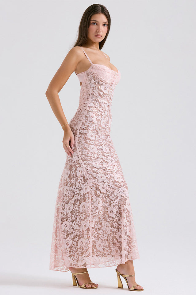 Azzurra Rose Lace Dress