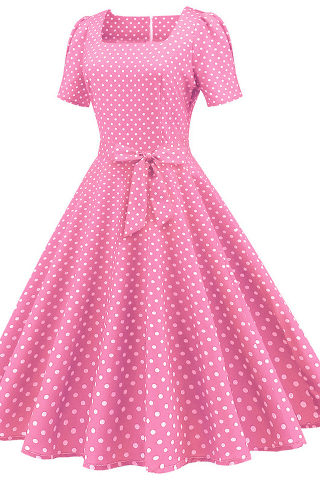 Barbie Movie Margot Pink Plaid Check Dress