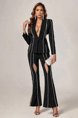 Cut-Out Diamonds Decorated Set