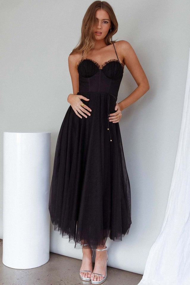 Cindy Tulle Midi Dress