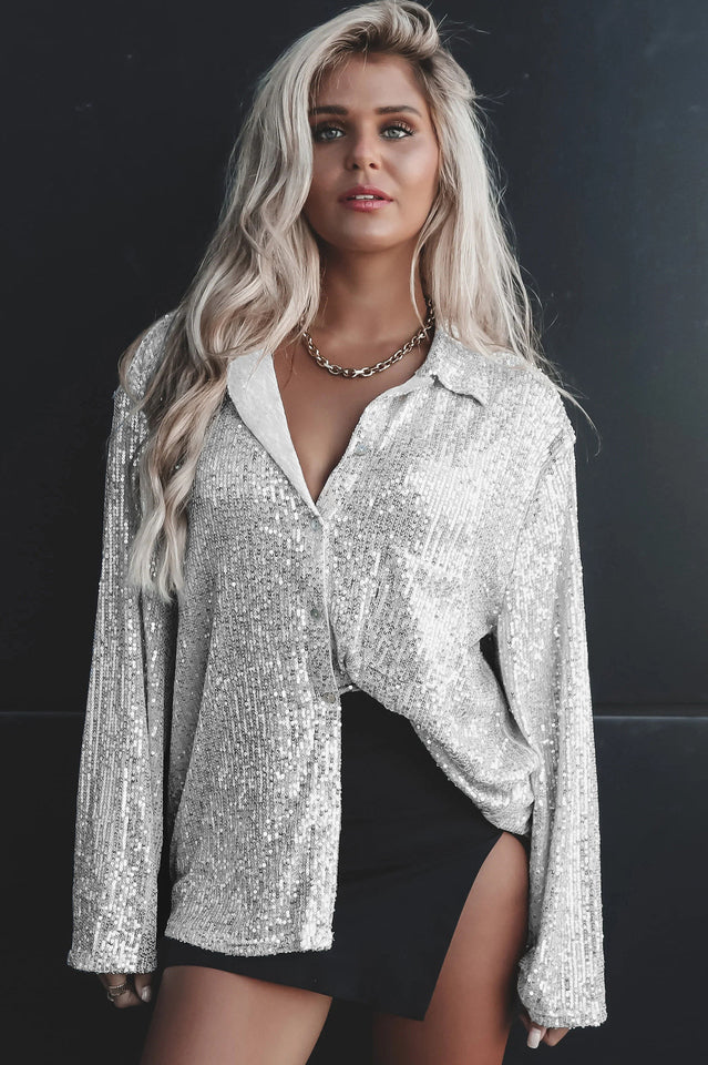 Attention Seeker Sequin Top