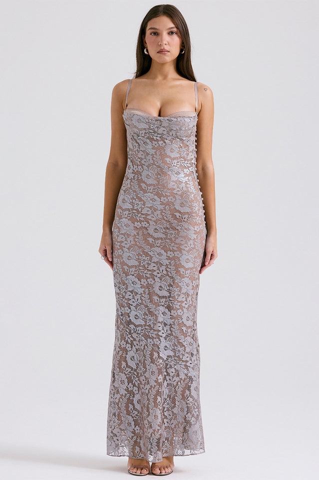 Azzurra Rose Lace Dress