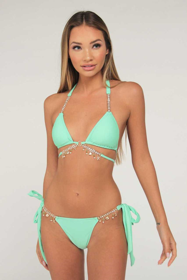 Diamond Chain Triangle Bikini Set