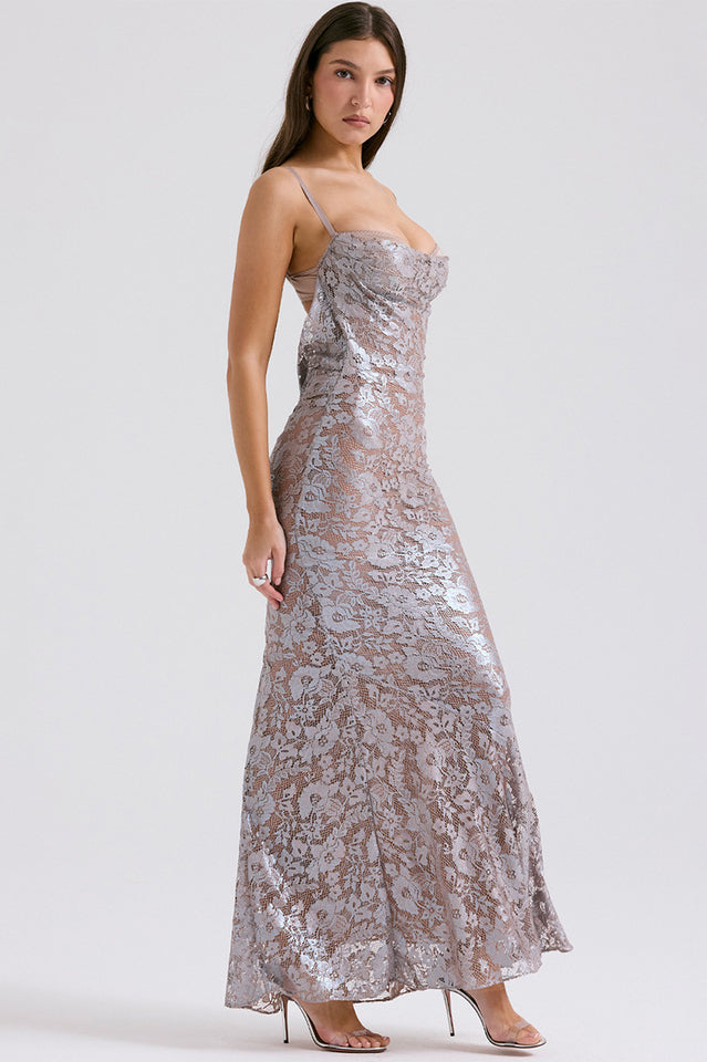 Azzurra Rose Lace Dress