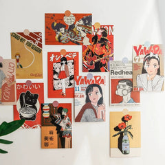 Japanese Vintage Wall Collage Postcards