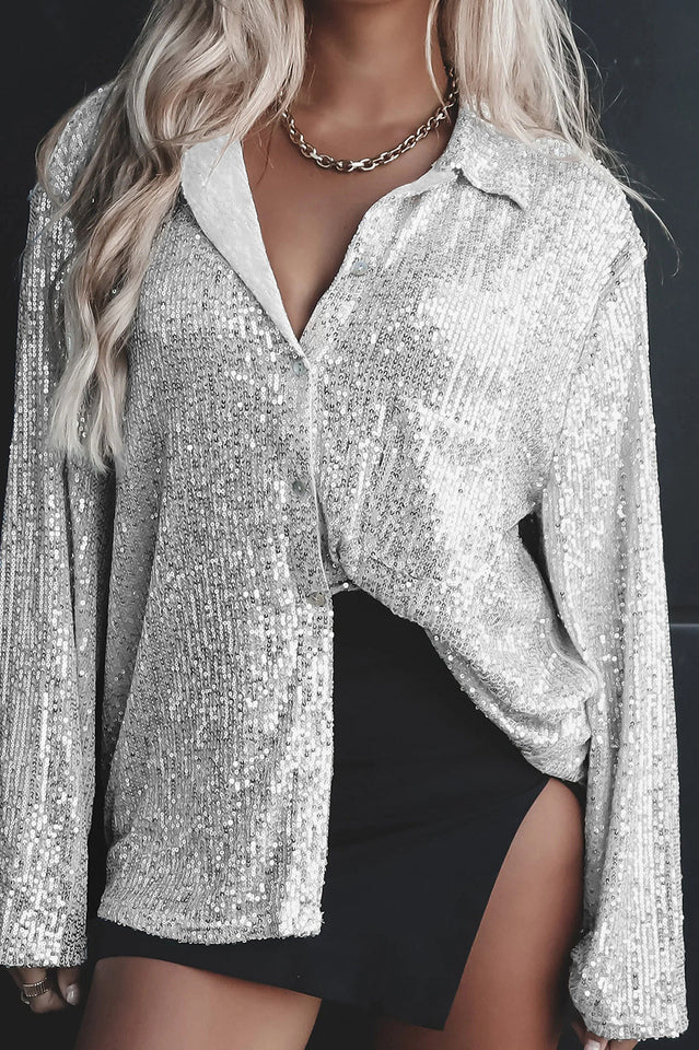 Attention Seeker Sequin Top