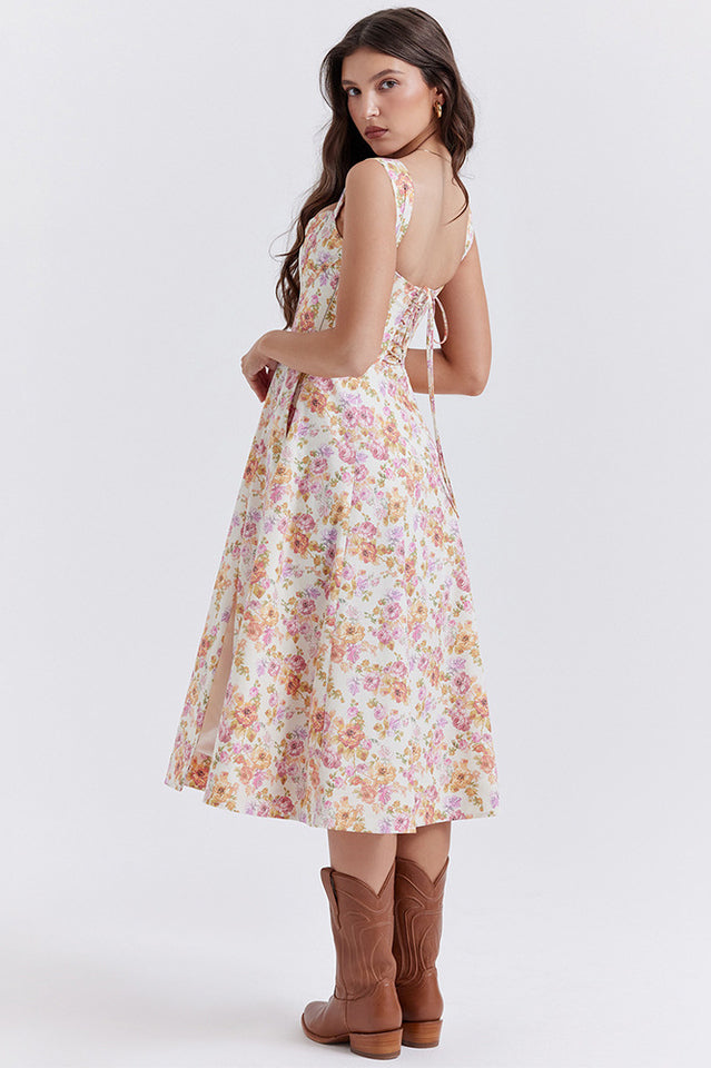 Saira Floral Print Midi Sundress