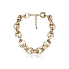 Stylish Chunky Gold Chain Necklace.