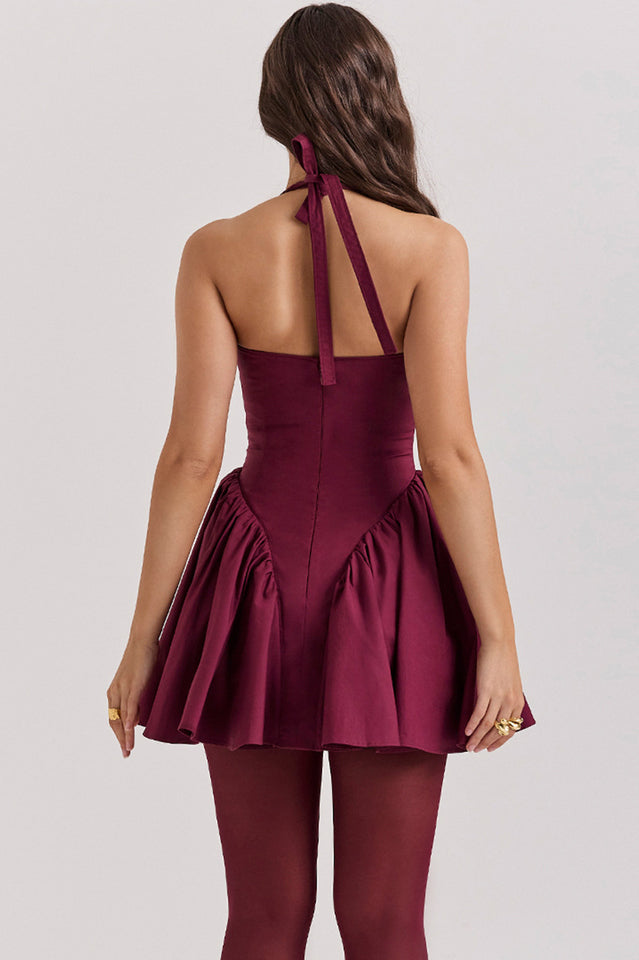 Valentia Halter Mini Dress