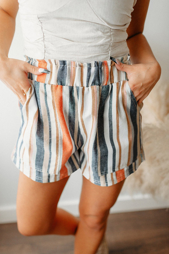 Wanda Casual Striped Shorts