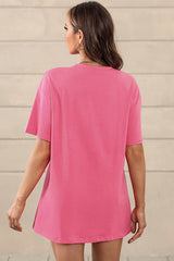 Guitar Slogan Letter Graphic Tee