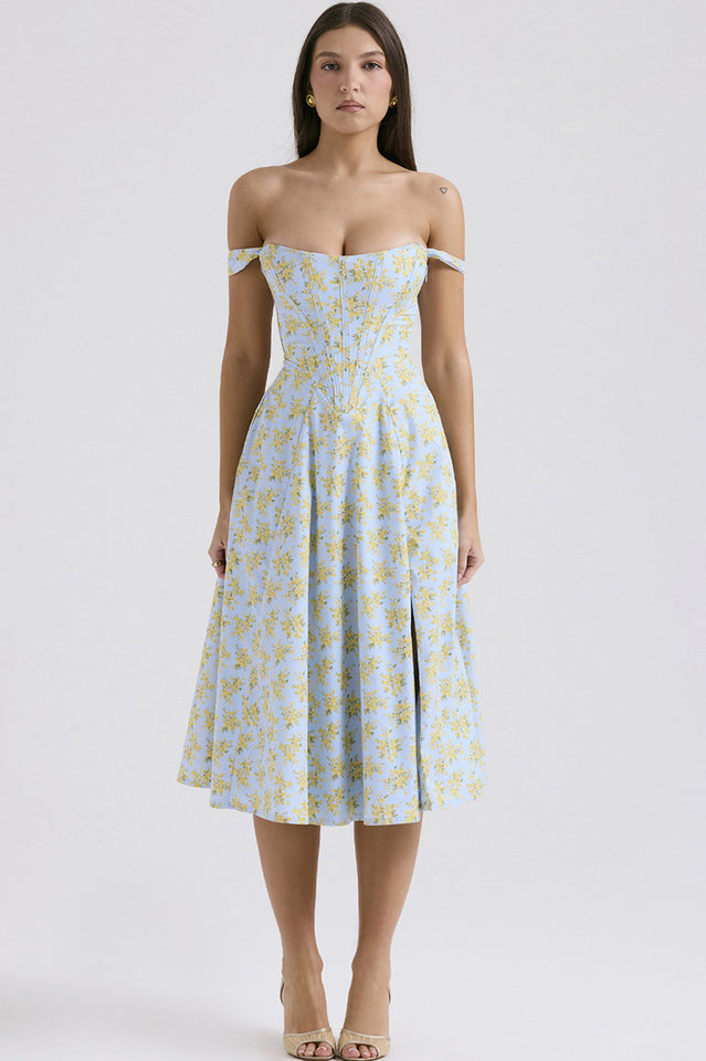 Saira Floral Print Midi Sundress