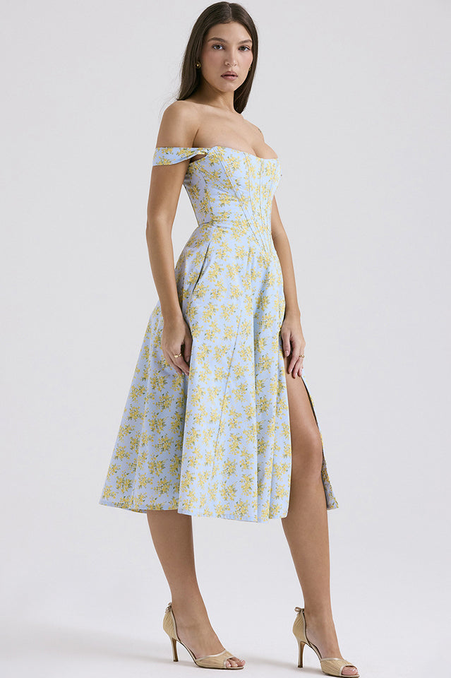 Saira Floral Print Midi Sundress
