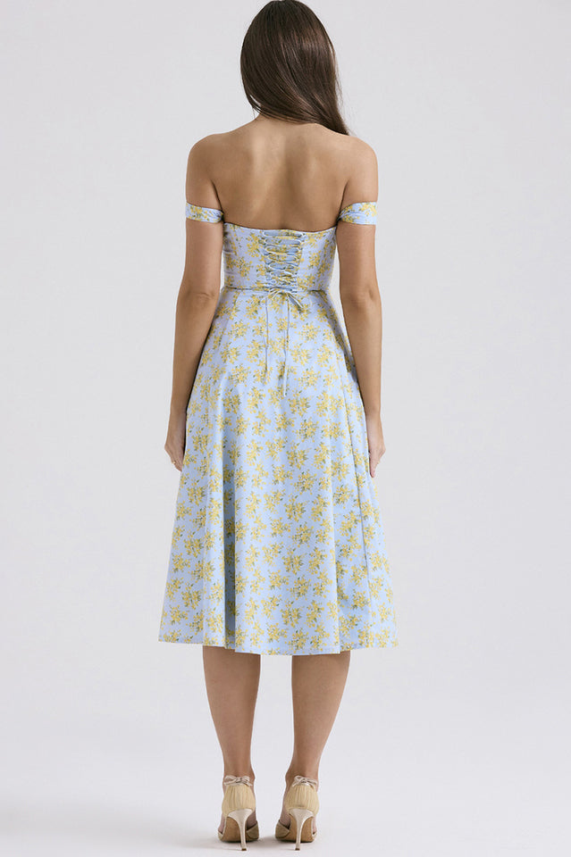 Saira Floral Print Midi Sundress