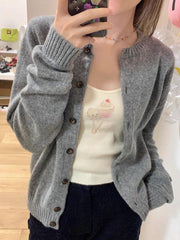 Brand Comfy Ribbed Knit Button Up Cardigan Sweater