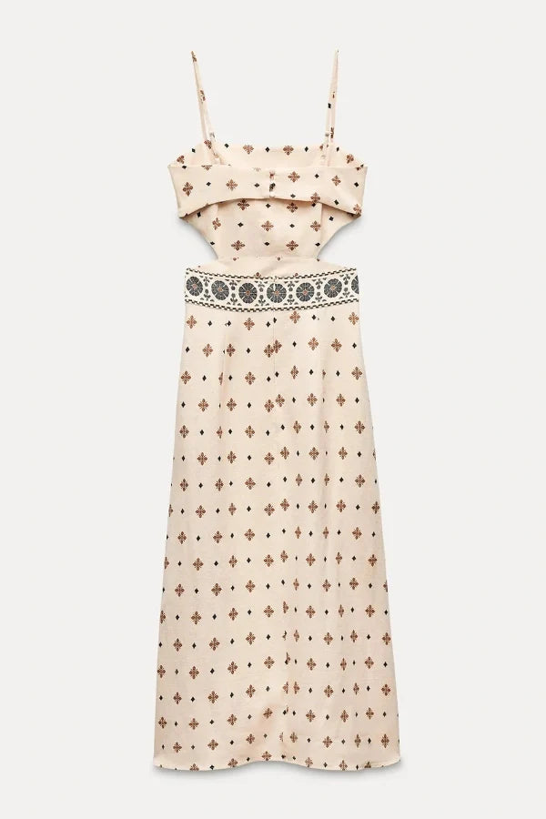 Vernice Vintage Long Dress