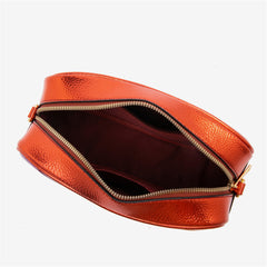 Rainbow Metallic PU Leather Crossbody Bag