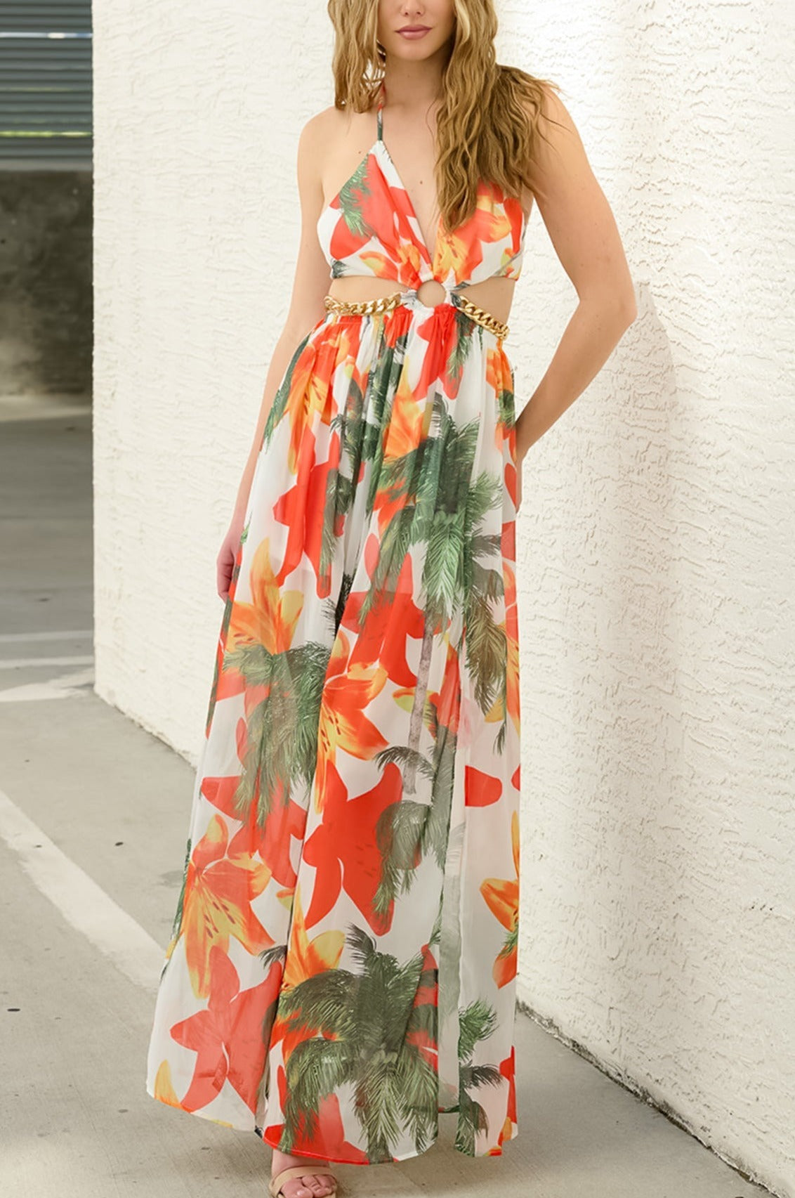inostorâ„?Tie-Up Maxi Dress