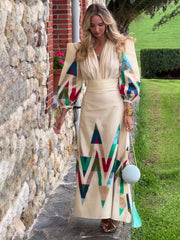 inostorâ„?Printed Fashion Temperament Set Dress
