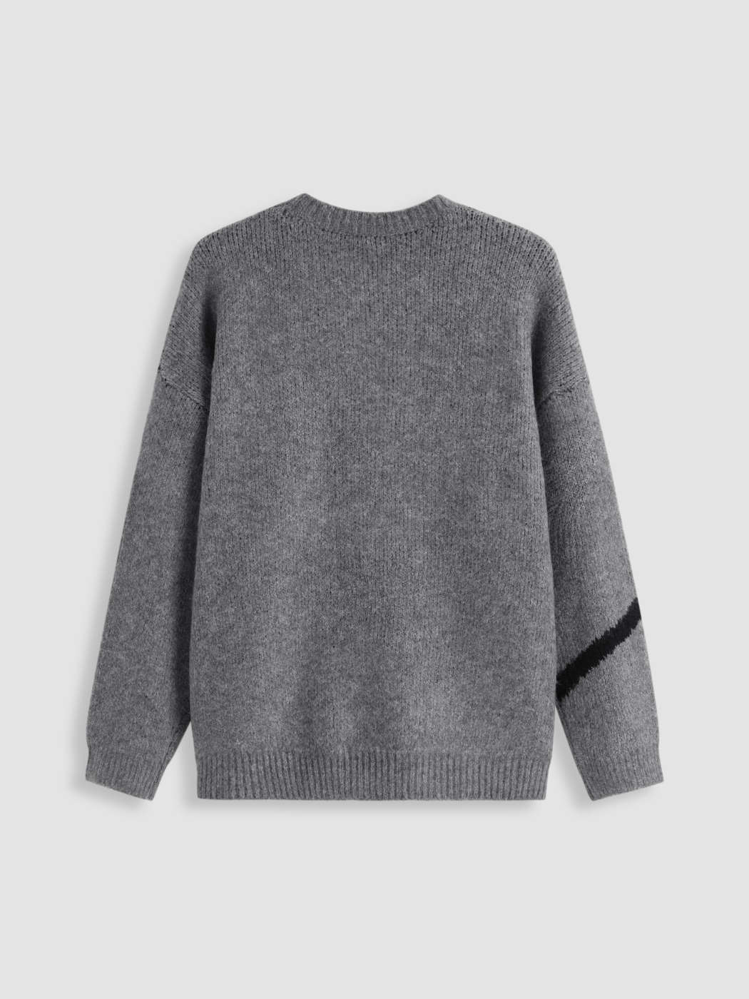 Bowknot Round Neck Oversized Knit Sweater