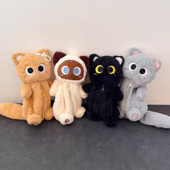Cat Plush Stationary Case