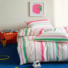 Cheerful Striped Duvet Cover