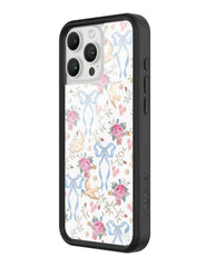 Dove Bow Floral iPhone Case