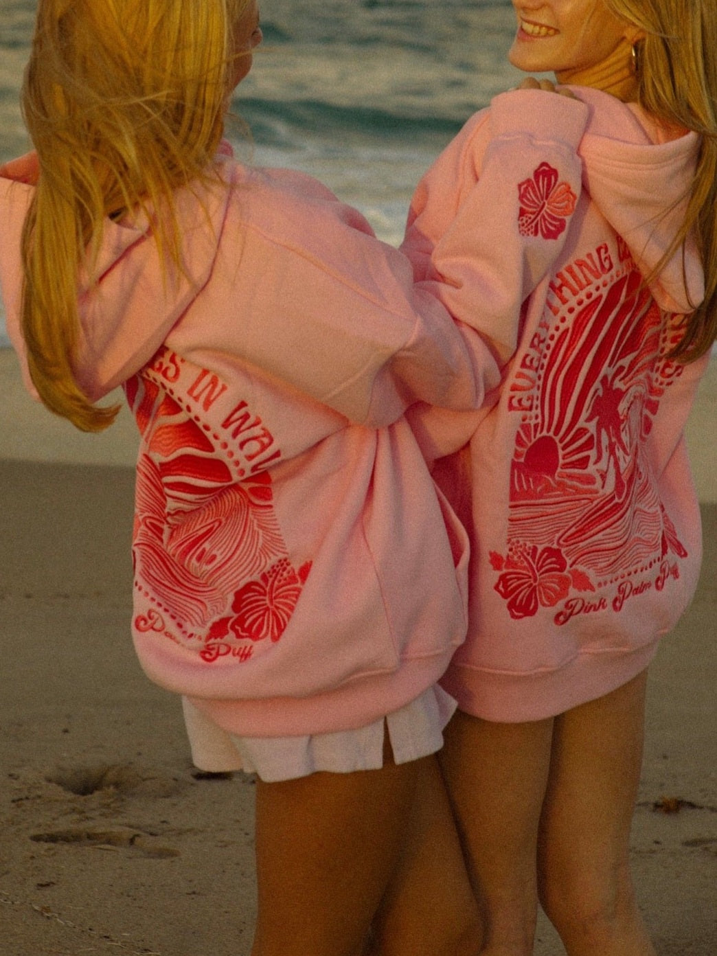 'Everything Comes In Waves' Oversized Hoodie