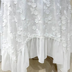 French Floral Embroidery Tablecloth