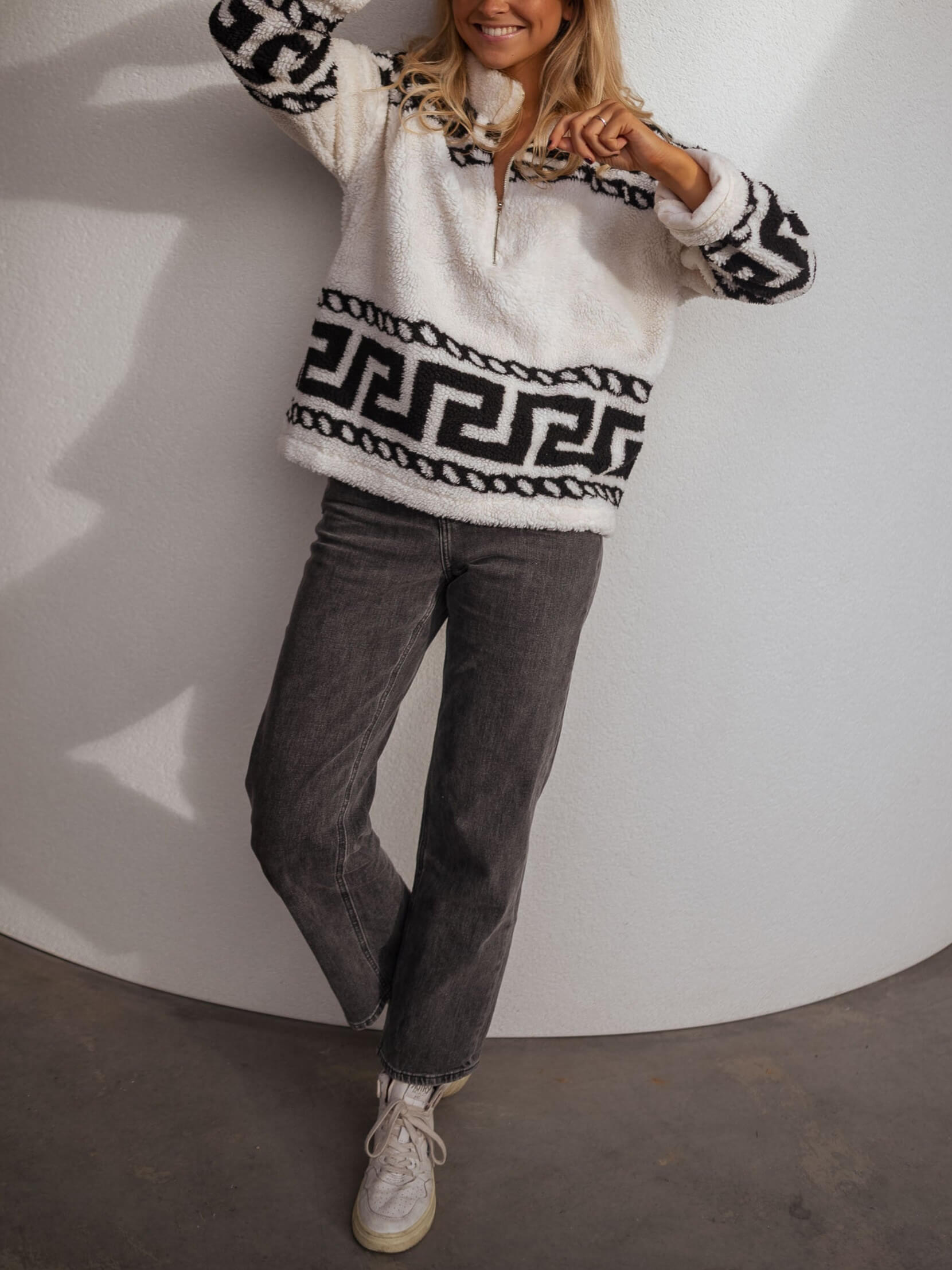 Garner Half Zip Fleece Sweater