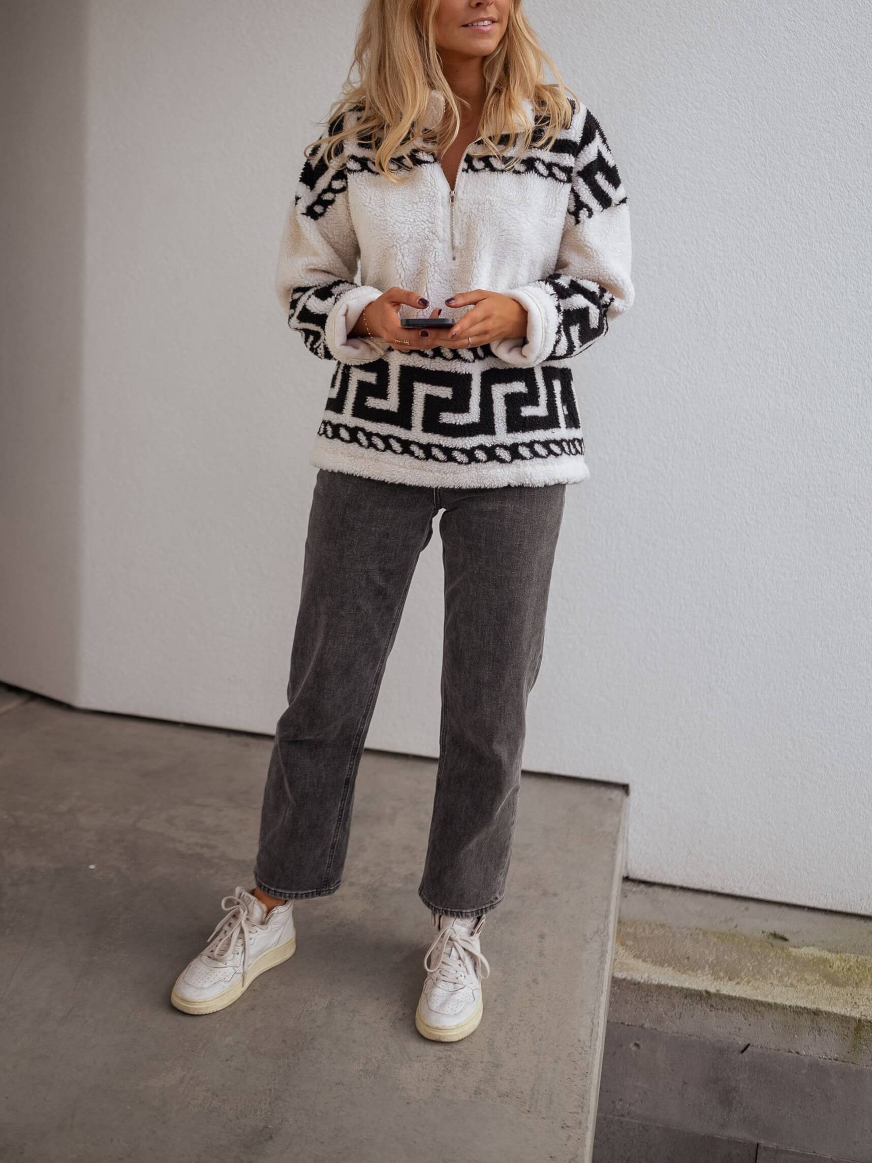 Garner Half Zip Fleece Sweater