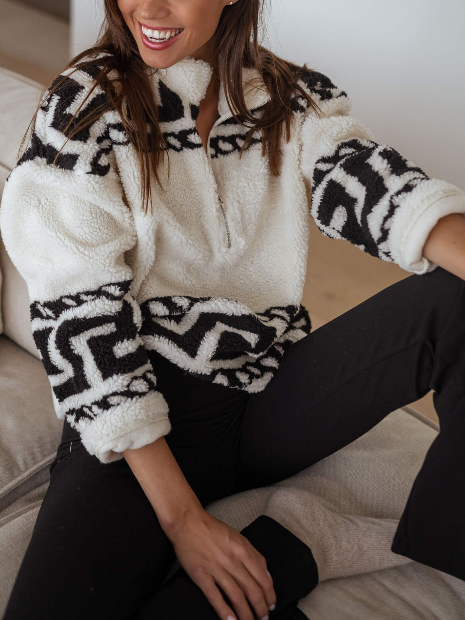 Garner Half Zip Fleece Sweater