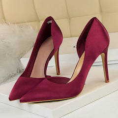 Satin Stiletto Heels